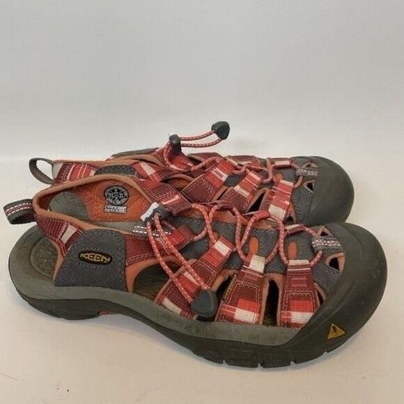 Keen Newport H2 Red Hiking Waterproof Slingback Sandal Women Size 9 - Picture 9 of 11